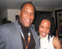 Stefanie with actor/producer Raymond Forchion